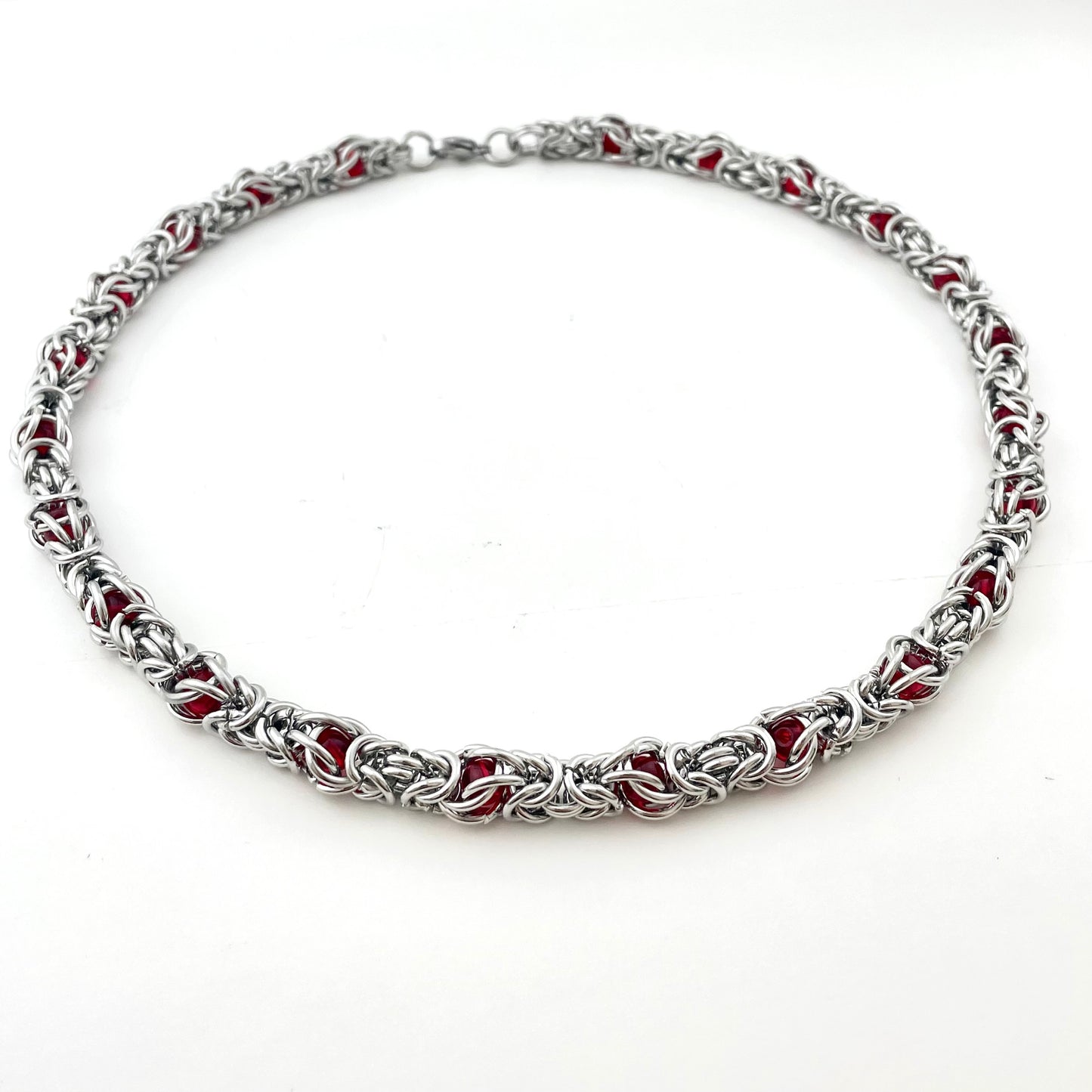 Titanium Steel Waterproof Stone-Inlaid Necklace