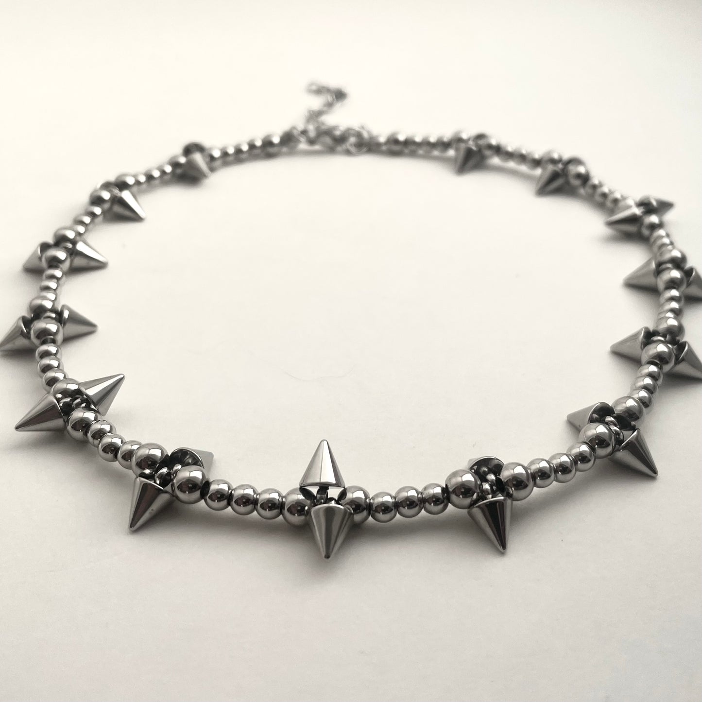 Titanium Steel Rivet Chain Necklace