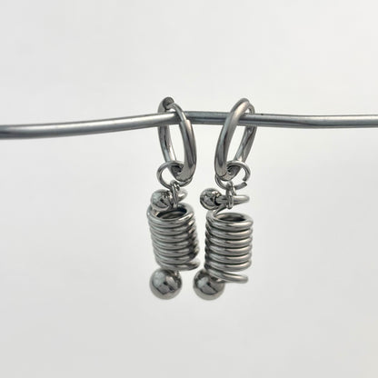 Spring Shaped Design Earrings