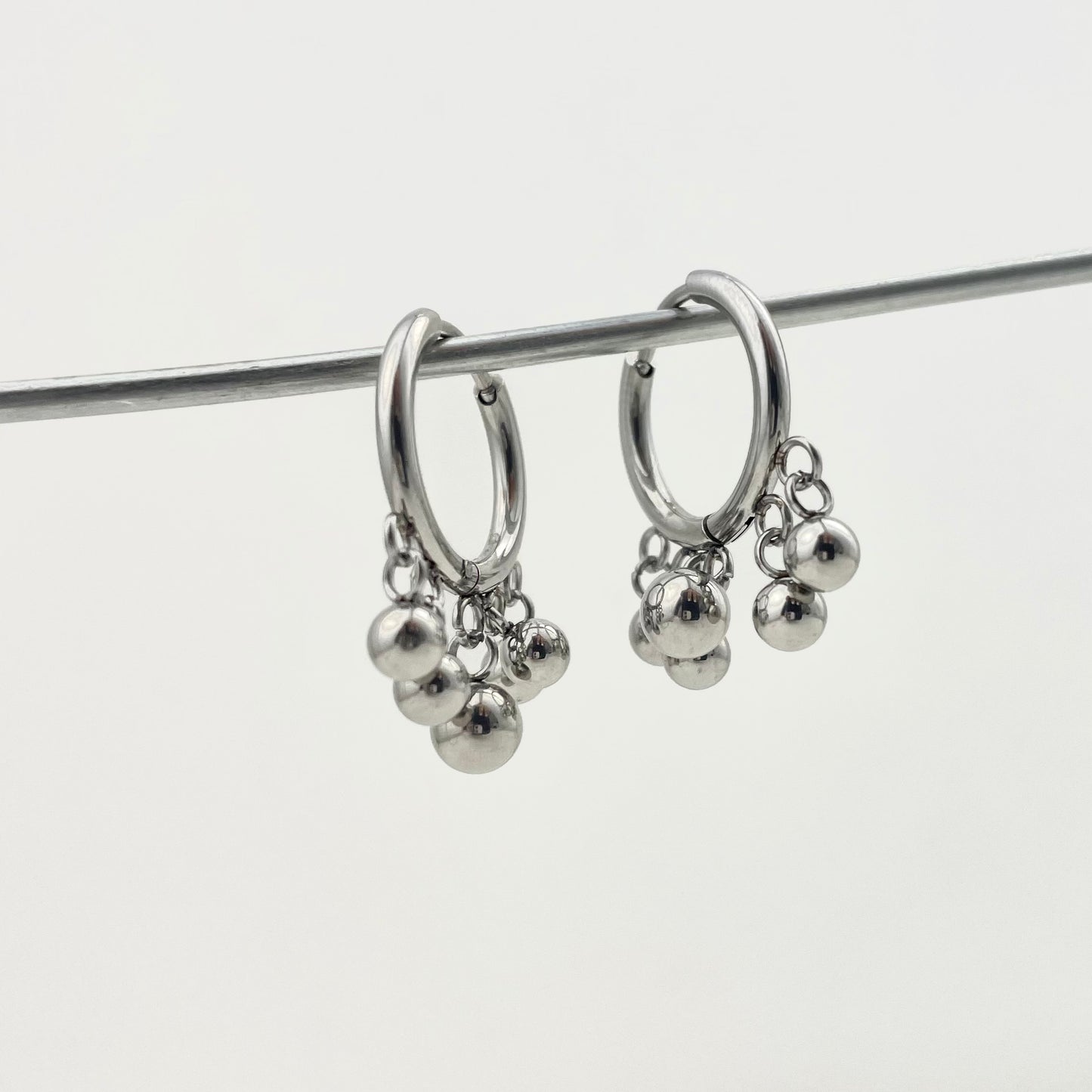 Titanium Waterproof Earring Ball Pendant Earrings