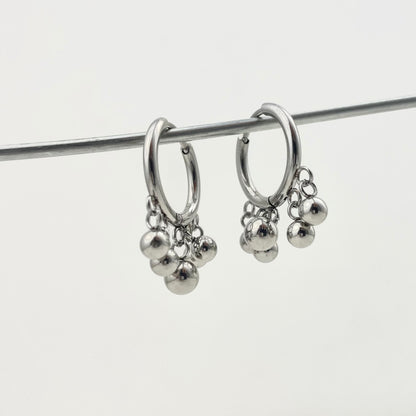 Titanium Waterproof Earring Ball Pendant Earrings