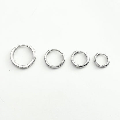 S925 Sterling Silver Classic Earrings Hoop