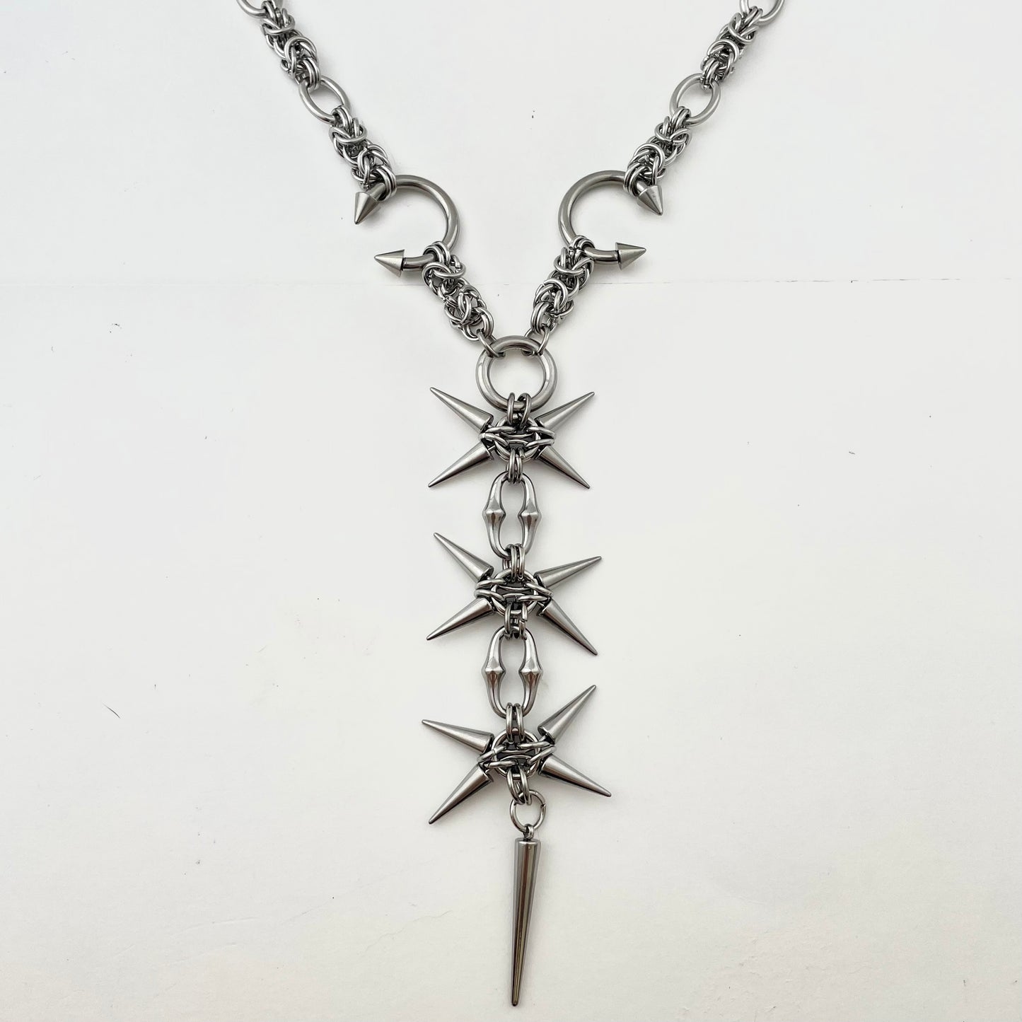 Titanium-Steel Waterproof Rivet-Tip Necklace