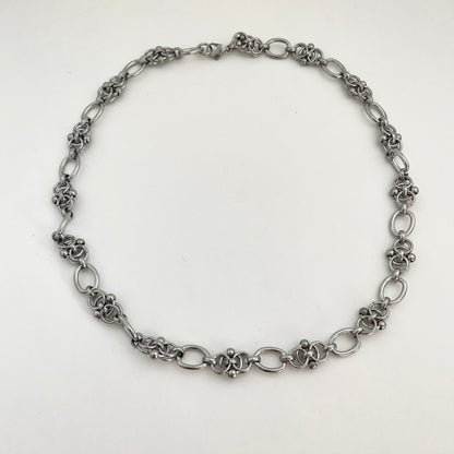 Titanium Steel Geometric Mosaic Necklace