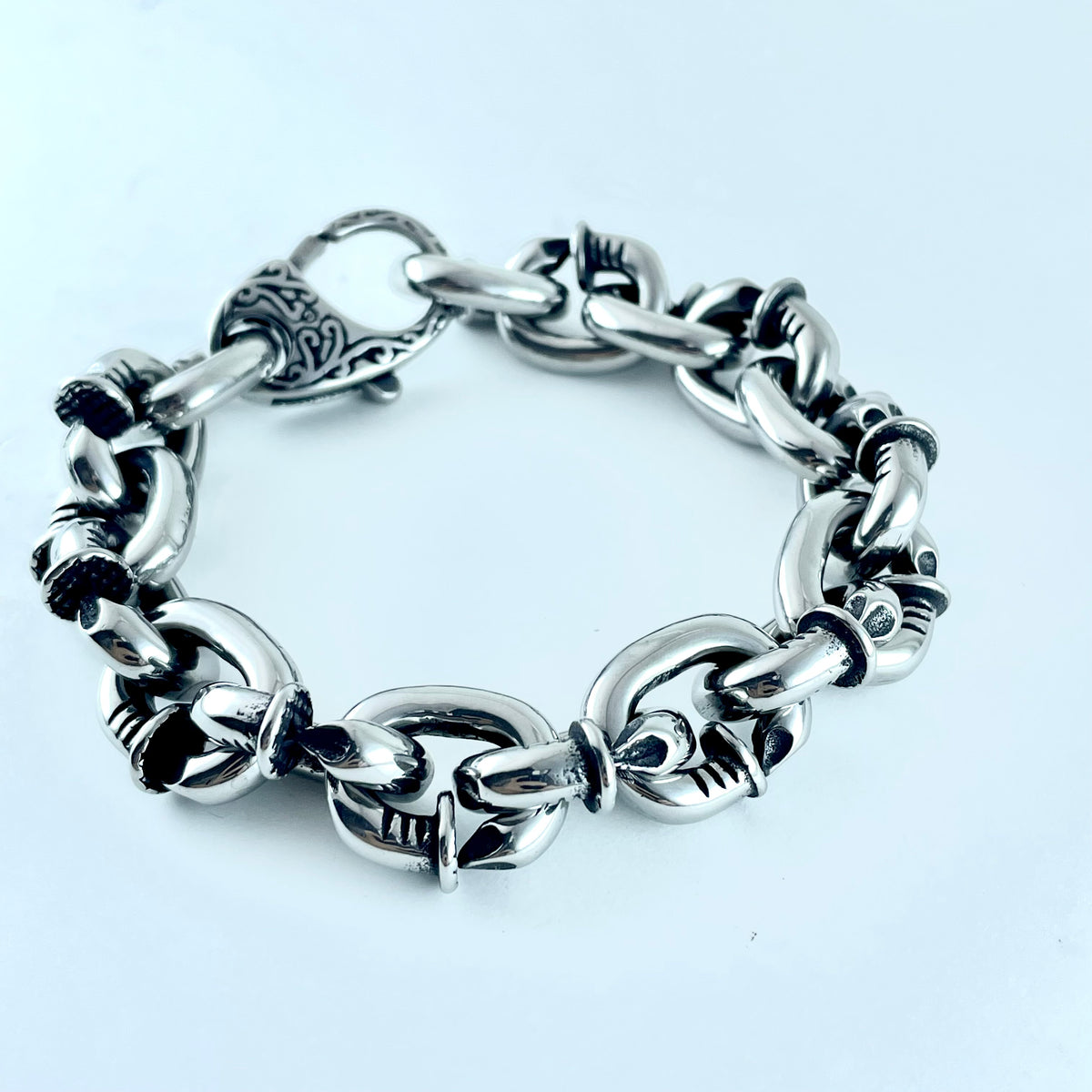 Titanium-Steel Waterproof Chunk Nail Bracelet