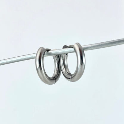 Titanium-Steel Waterproof Minimalist Chunky Earrings
