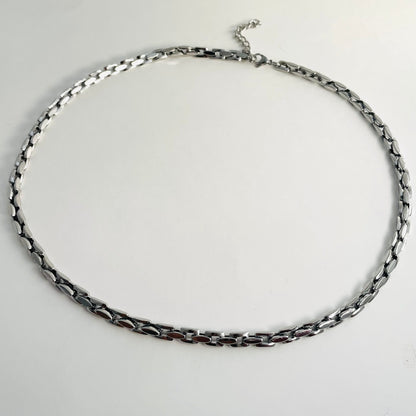 Titanium Steel Square Buckle Necklace