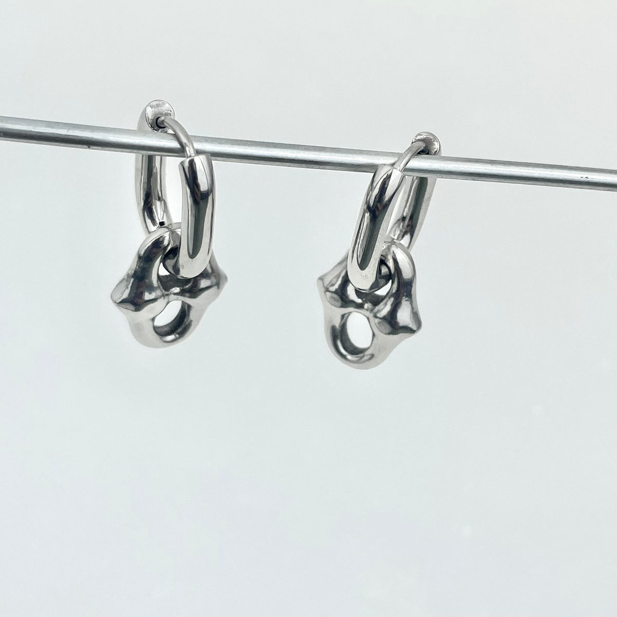 Titanium-Steel Waterproof Punk-Style Earrings
