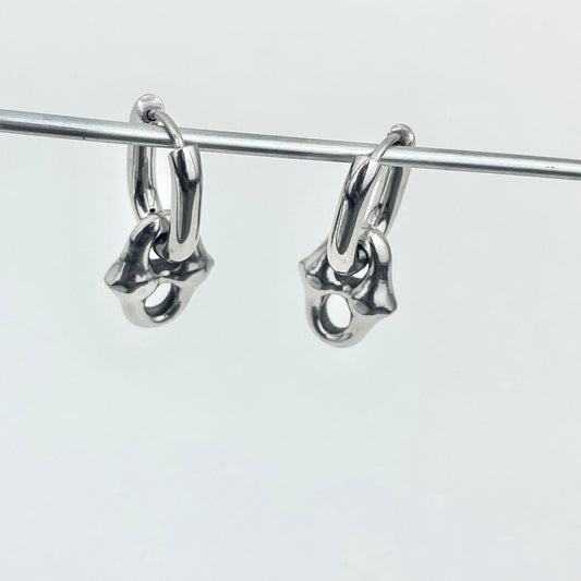 Titanium-Steel Waterproof Punk-Style Earrings
