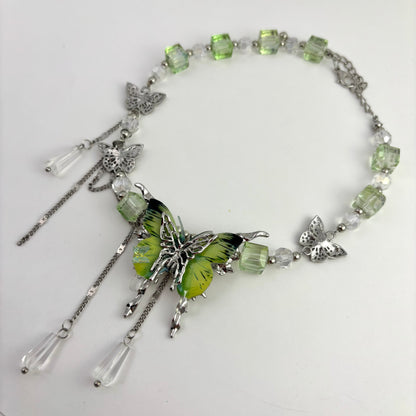 Green Fairy Butterfly Choker