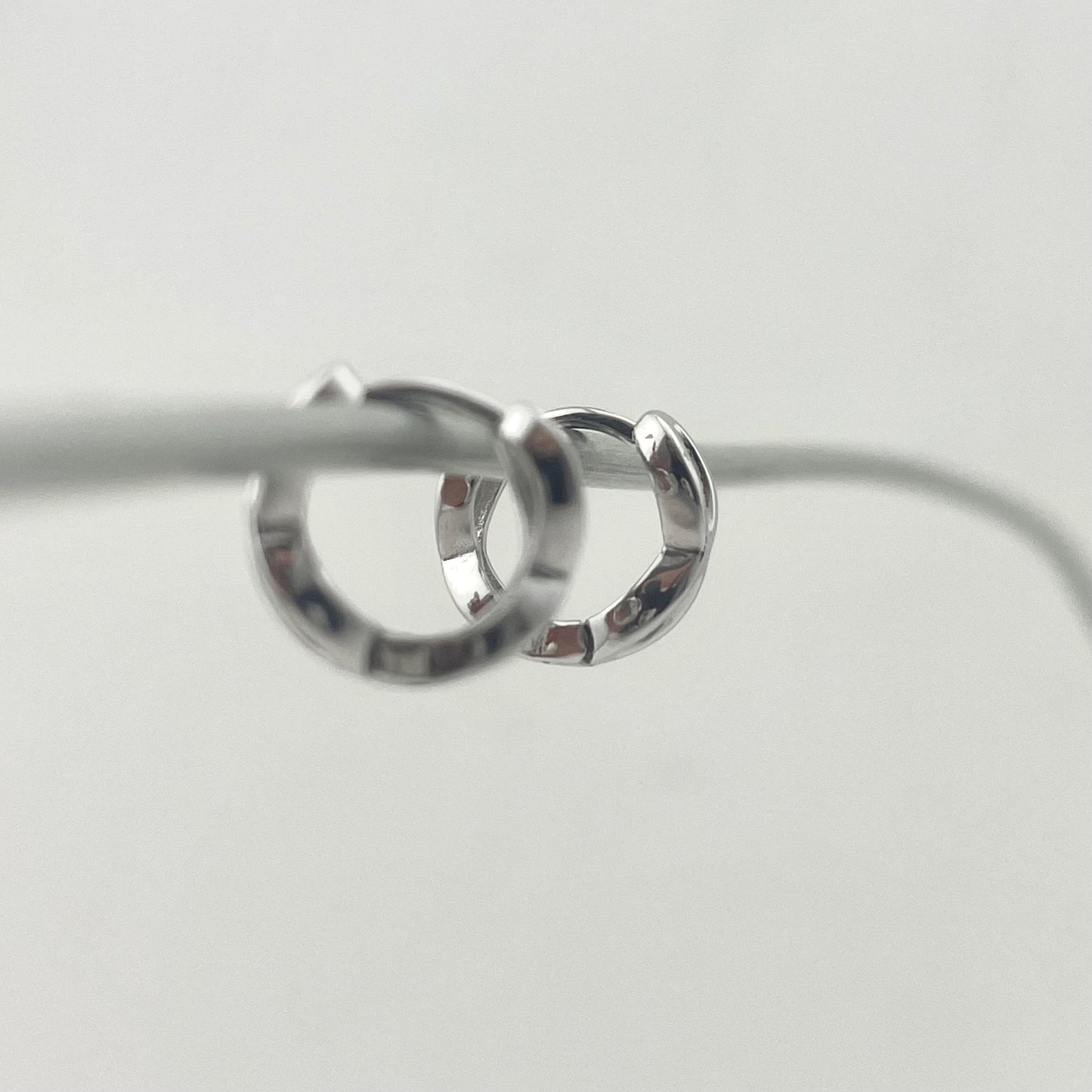 S925 Sterling Silver Geometric Cross Earrings