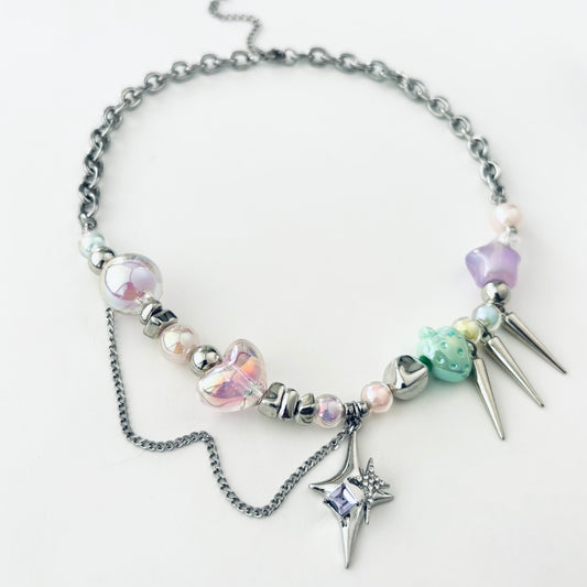 Colorful Candy Patchwork Necklace
