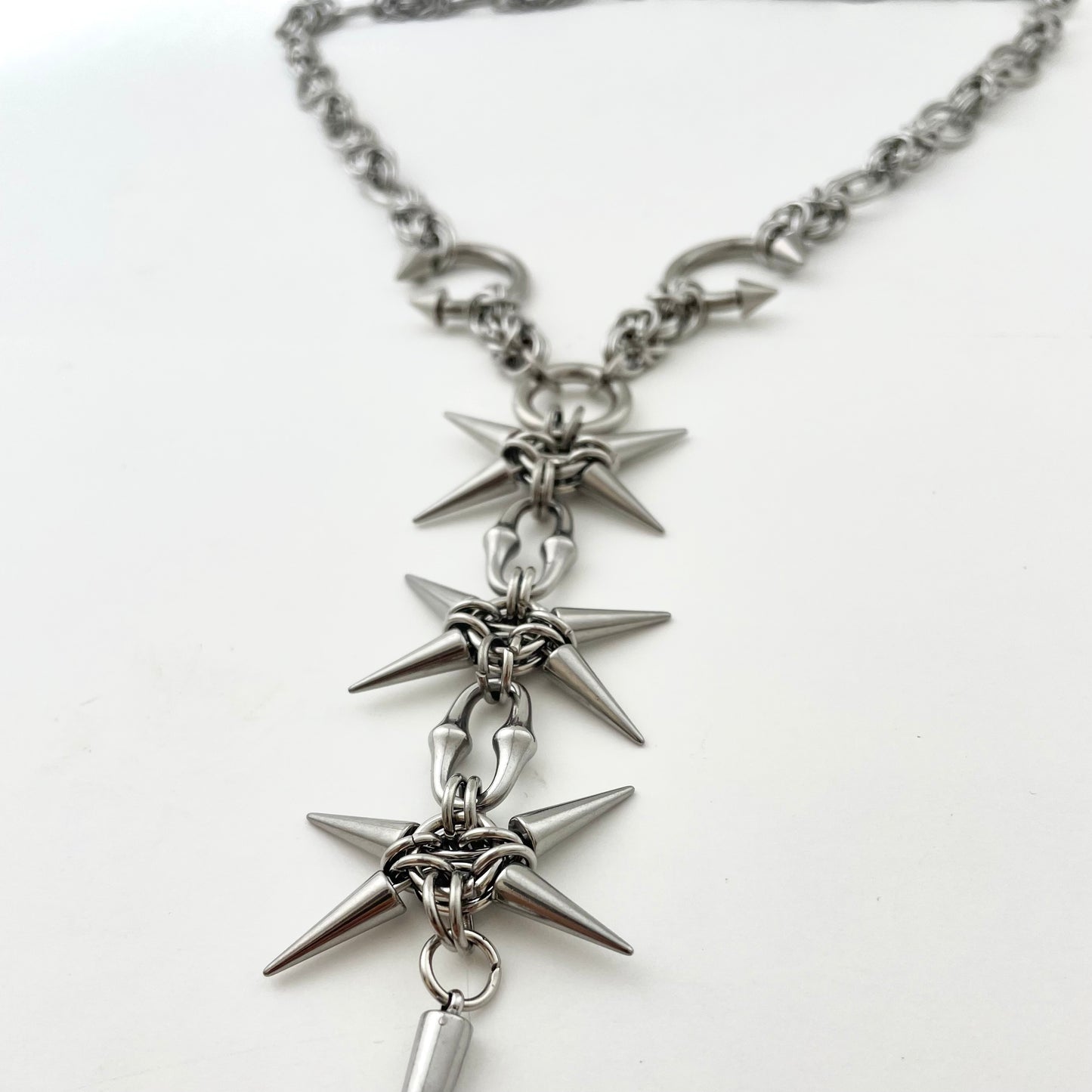 Titanium-Steel Waterproof Rivet-Tip Necklace