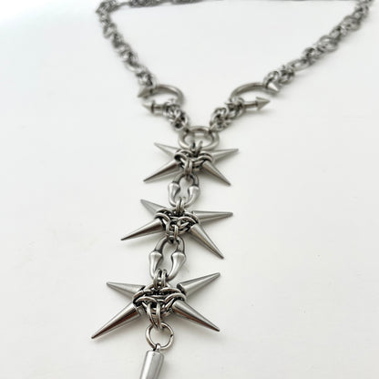 Titanium-Steel Waterproof Rivet-Tip Necklace