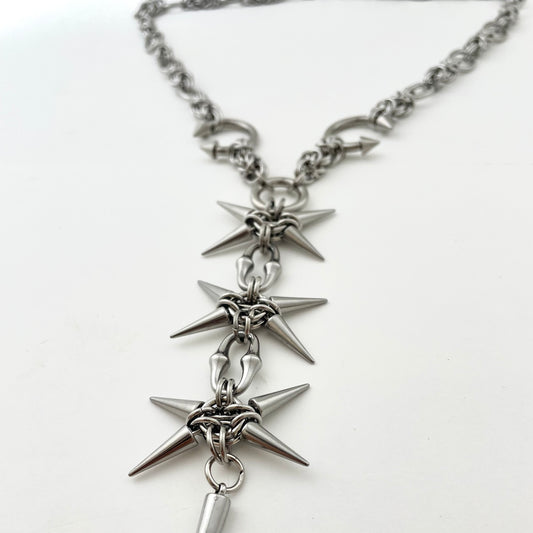 Titanium-Steel Waterproof Rivet-Tip Necklace