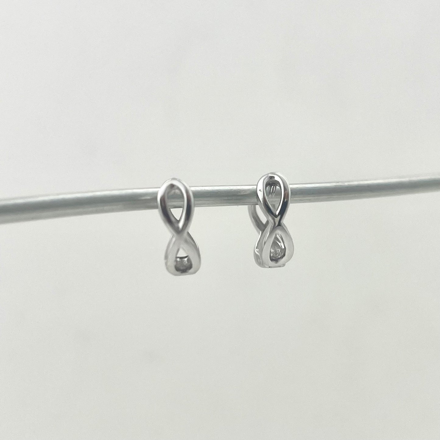 S925 Sterling Silver Geometric Cross Earrings