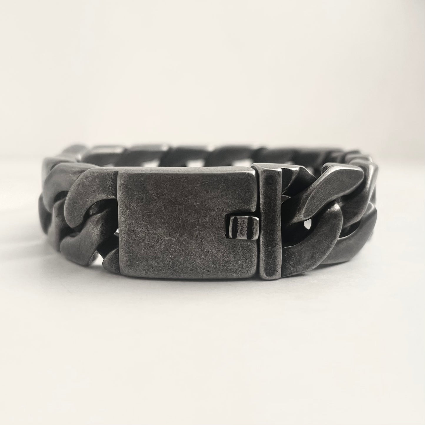 Super Precision Crafted Black Thick Bracelet