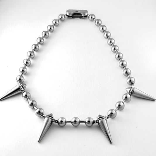 Conical Studded Bead Necklace