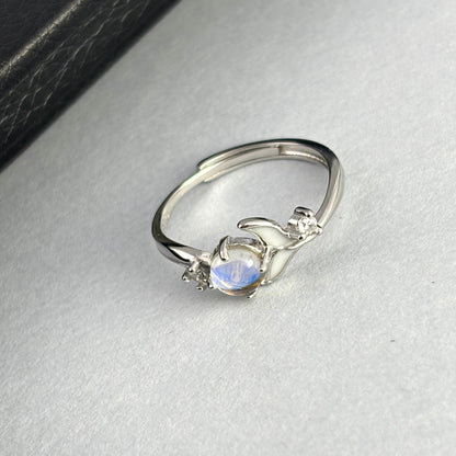 S925 Sterling Silver Whale Tail Ring