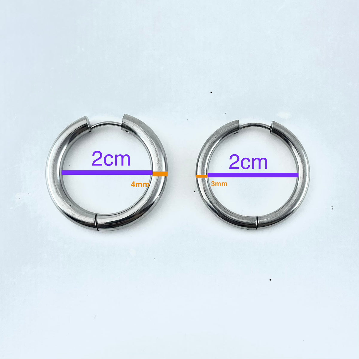 Titanium-Steel Waterproof Minimalist Earrings