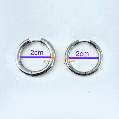 Titanium-Steel Waterproof Minimalist Earrings