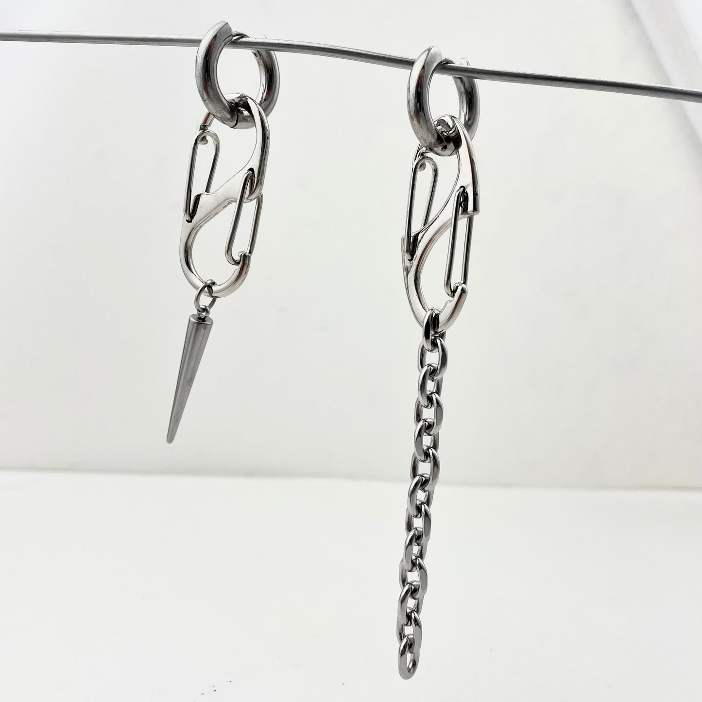 Oversized Titanium Waterproof Earring Pieced Necklace