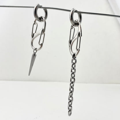 Oversized Titanium Waterproof Earring Pieced Necklace