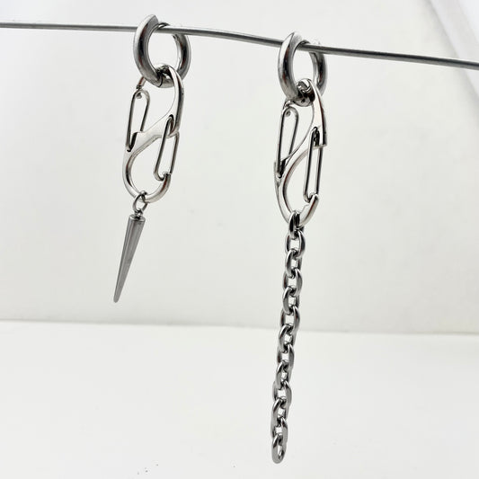 Oversized Titanium Waterproof Earring Pieced Necklace
