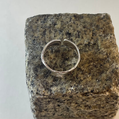 S925 Sterling Silver Hexagram Design Ring