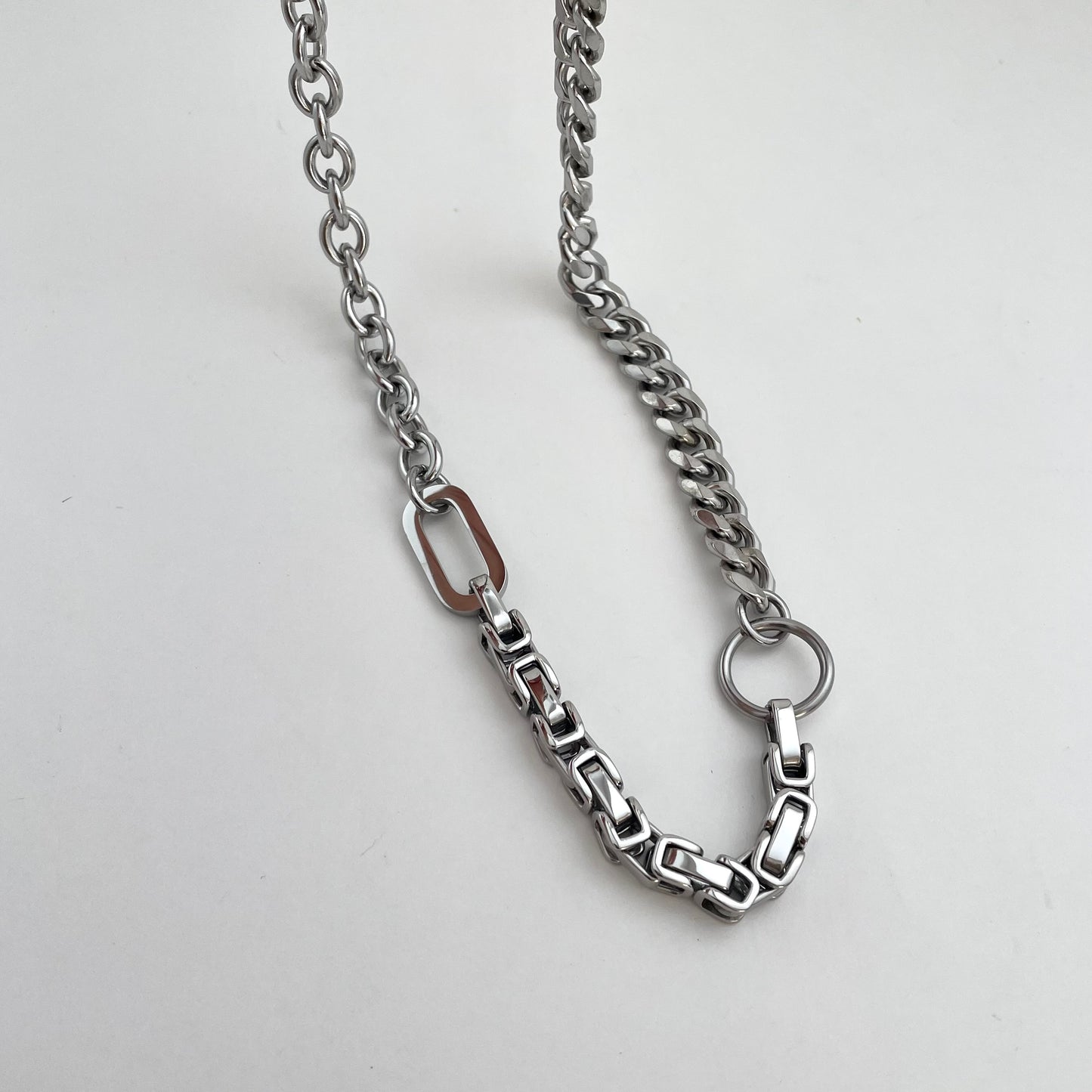 Titanium Steel Loop-Link Necklace
