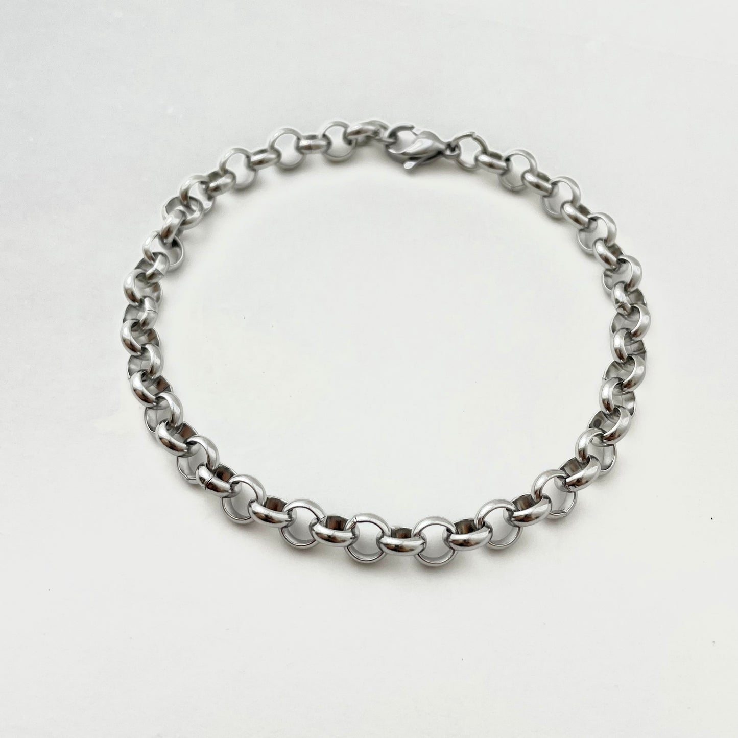 Titanium-Steel Waterproof Round Pearl Patchwork Bracelet