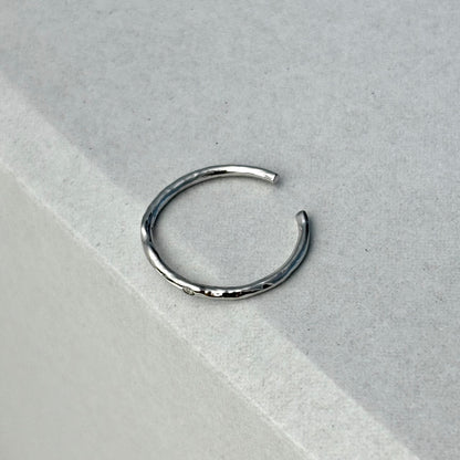 S925 Sterling Silver Irregular Thin Ring