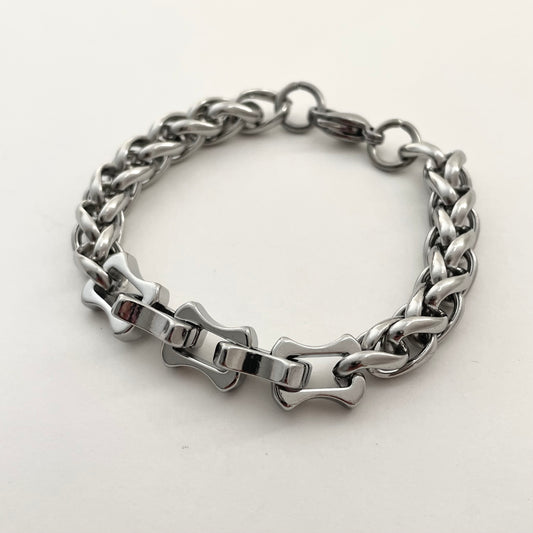 Titanium Steel Twisted Link Bracelet
