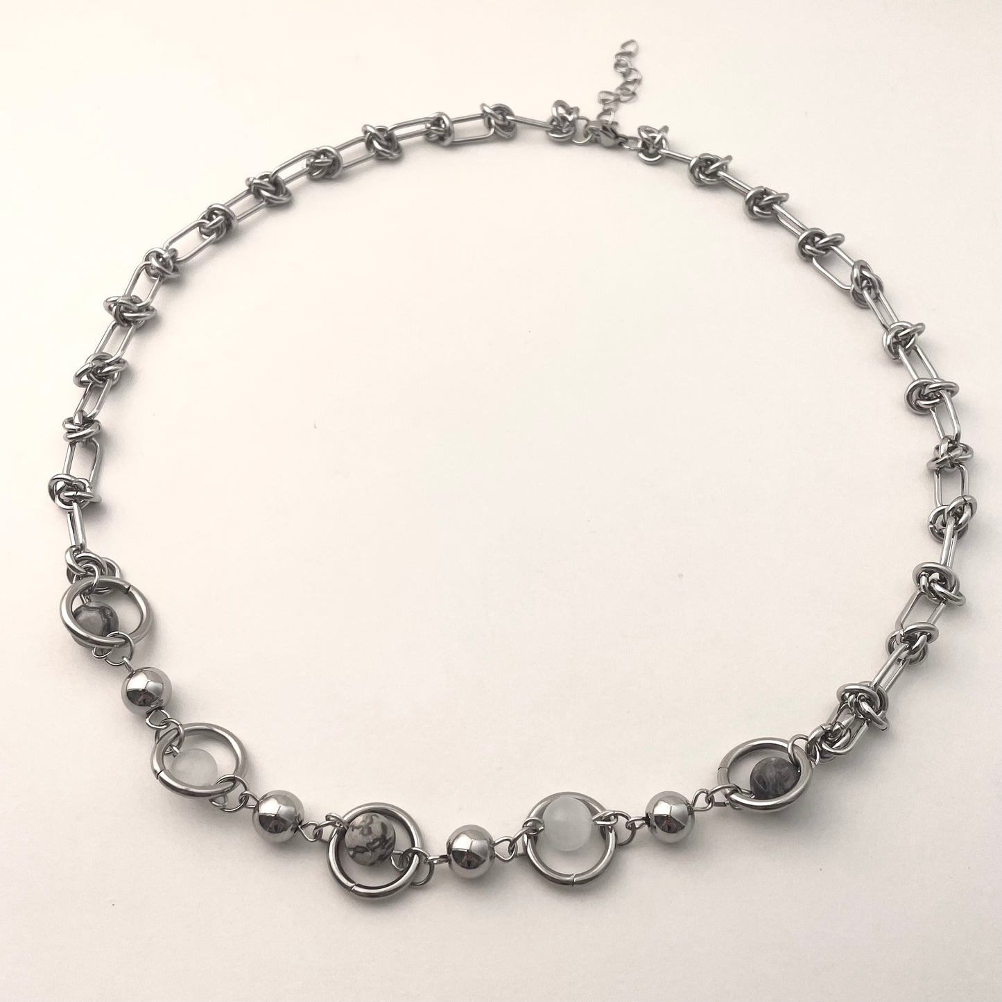 Planetary Orbit Mosaic Necklace