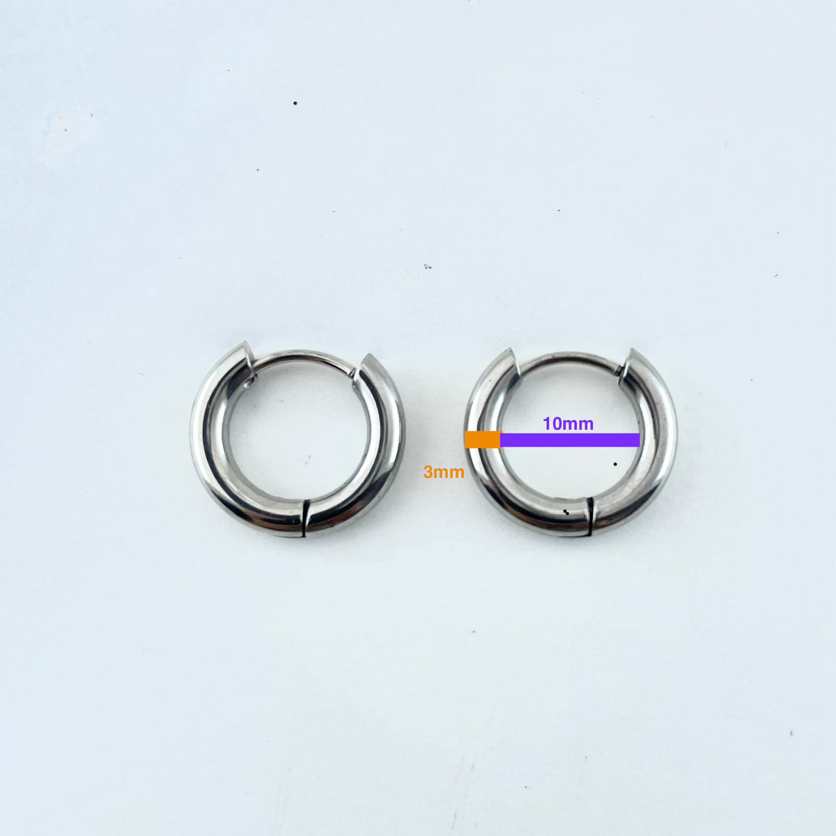 Titanium-Steel Waterproof Minimalist Chunky Earrings