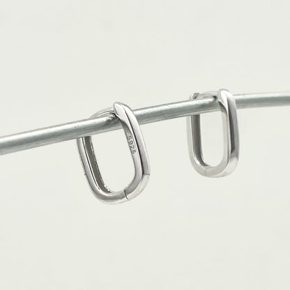S925 Sterling Silver Geometric Earrings