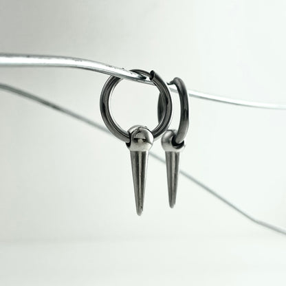 Titanium Steel Bullet Earring