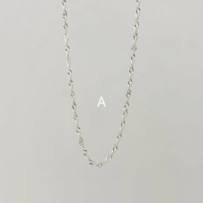 S925 Sterling Silver Extremely Simple Chain 45cm