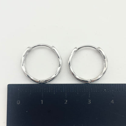 S925 Sterling Silver Light Luxury Earrings Hoops