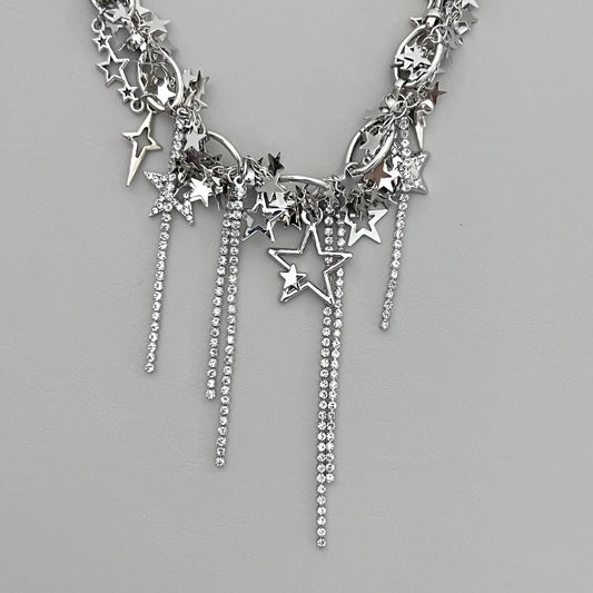 Bling Party Stars Necklace