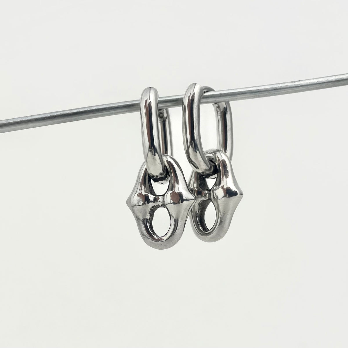 Titanium-Steel Waterproof Punk-Style Earrings