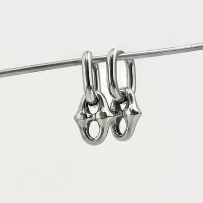 Titanium-Steel Waterproof Punk-Style Earrings
