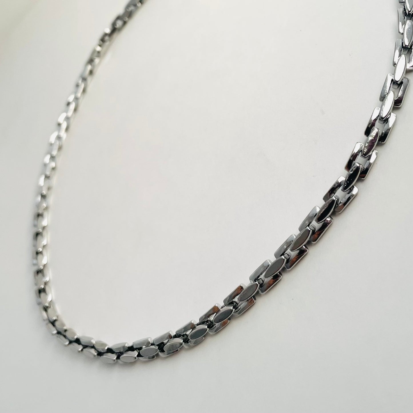 Titanium Steel Square Buckle Necklace