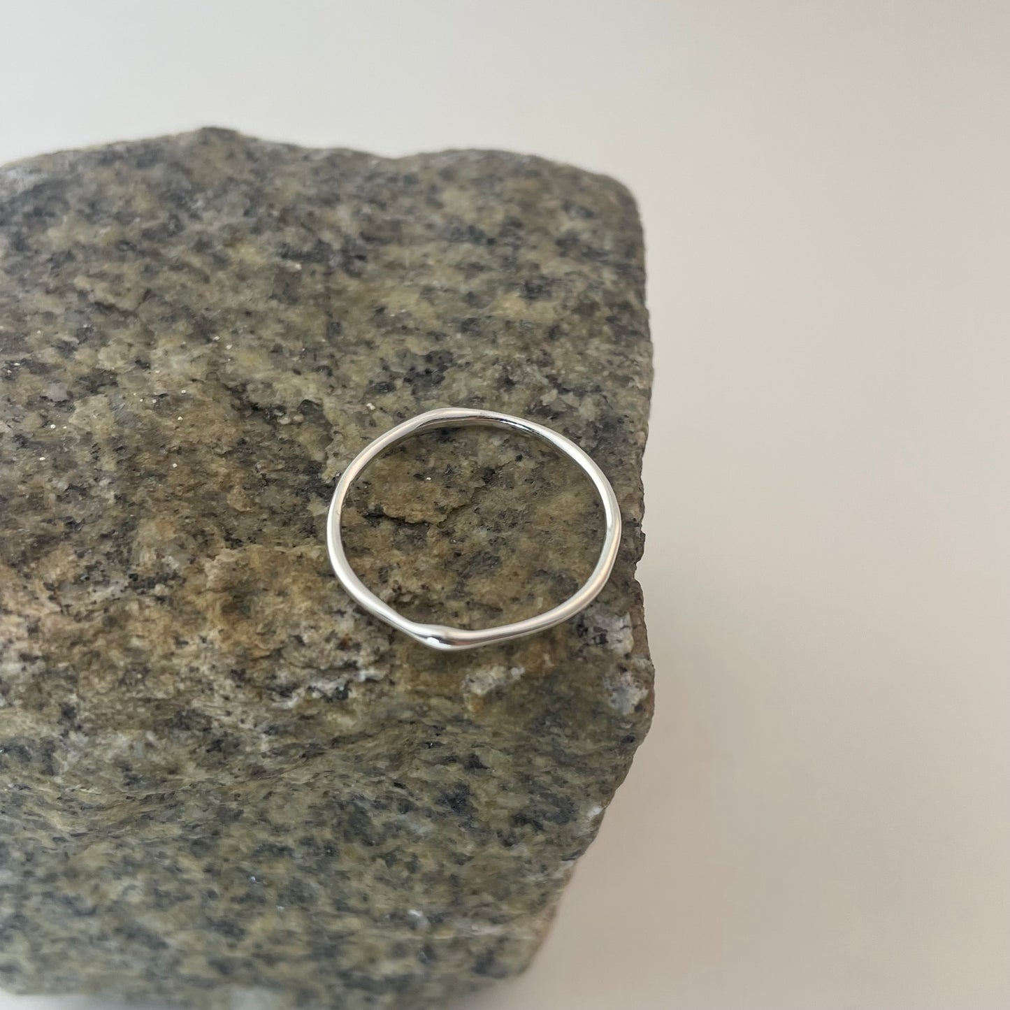 S925 Sterling Silver Liquid Flow Design Ring