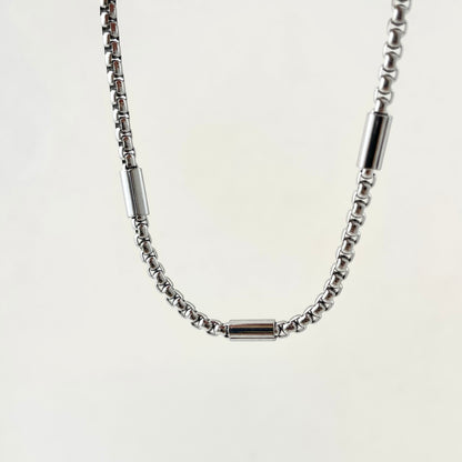 Titanium-Steel Waterproof Square Pearl Tubular Bead Bracelet