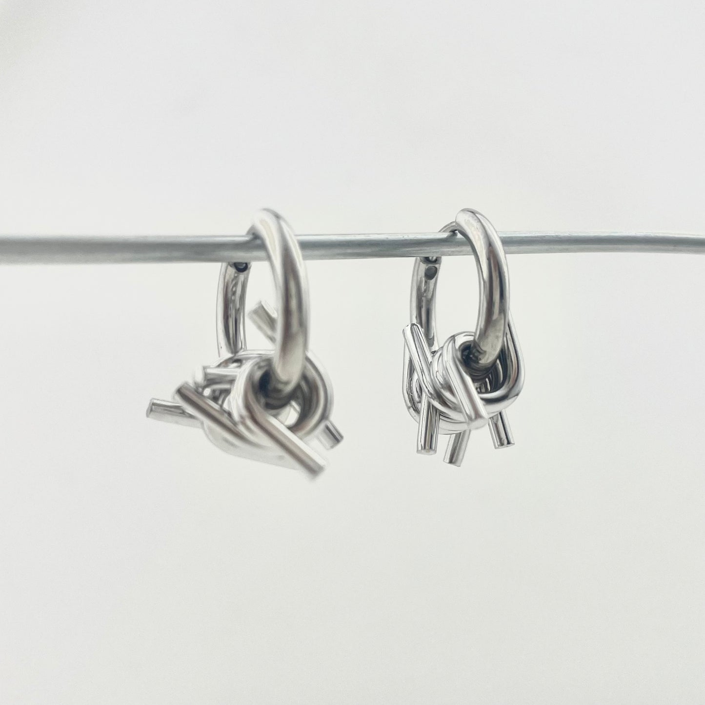 Titanium-Steel Waterproof Earrings, Alloy Thorn Pendant
