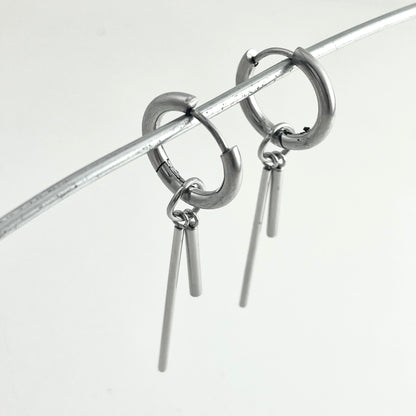 Titanium Steel Pendant Earrings
