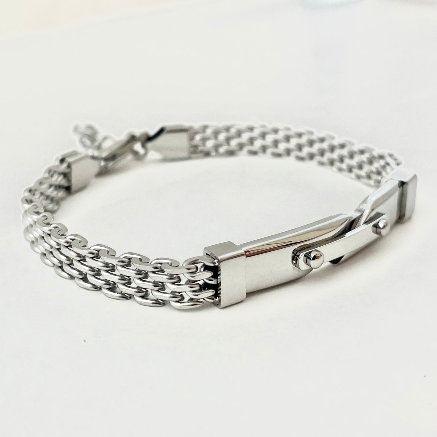 Titanium-Steel Waterproof Watch Band-Style Bracelet