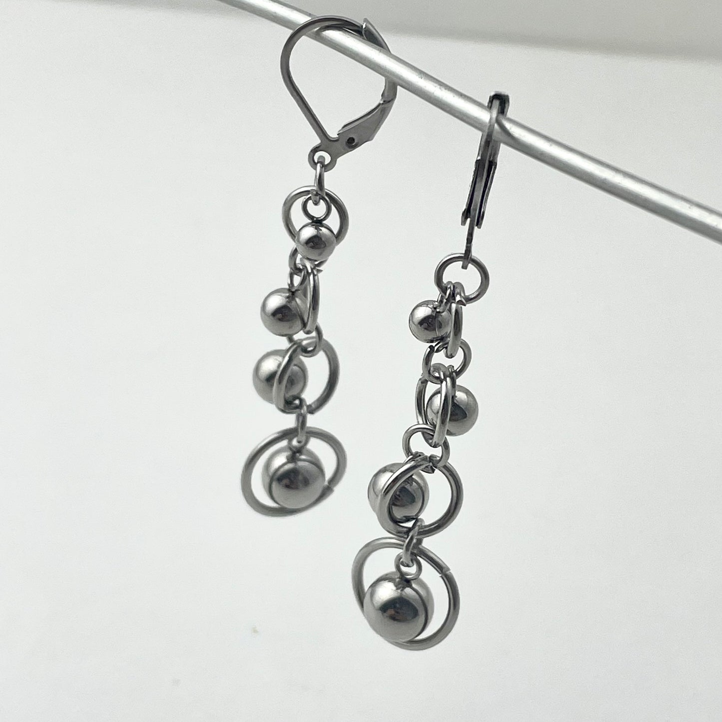 Nested Sphere Stacked Earrings