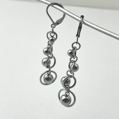 Nested Sphere Stacked Earrings